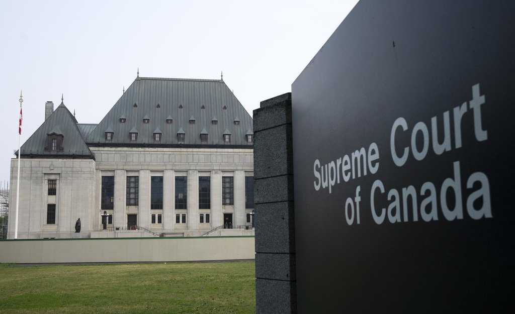 The Supreme Court of Canada is seen in Ottawa on June 16, 2023. THE CANADIAN PRESS/Adrian Wyld.