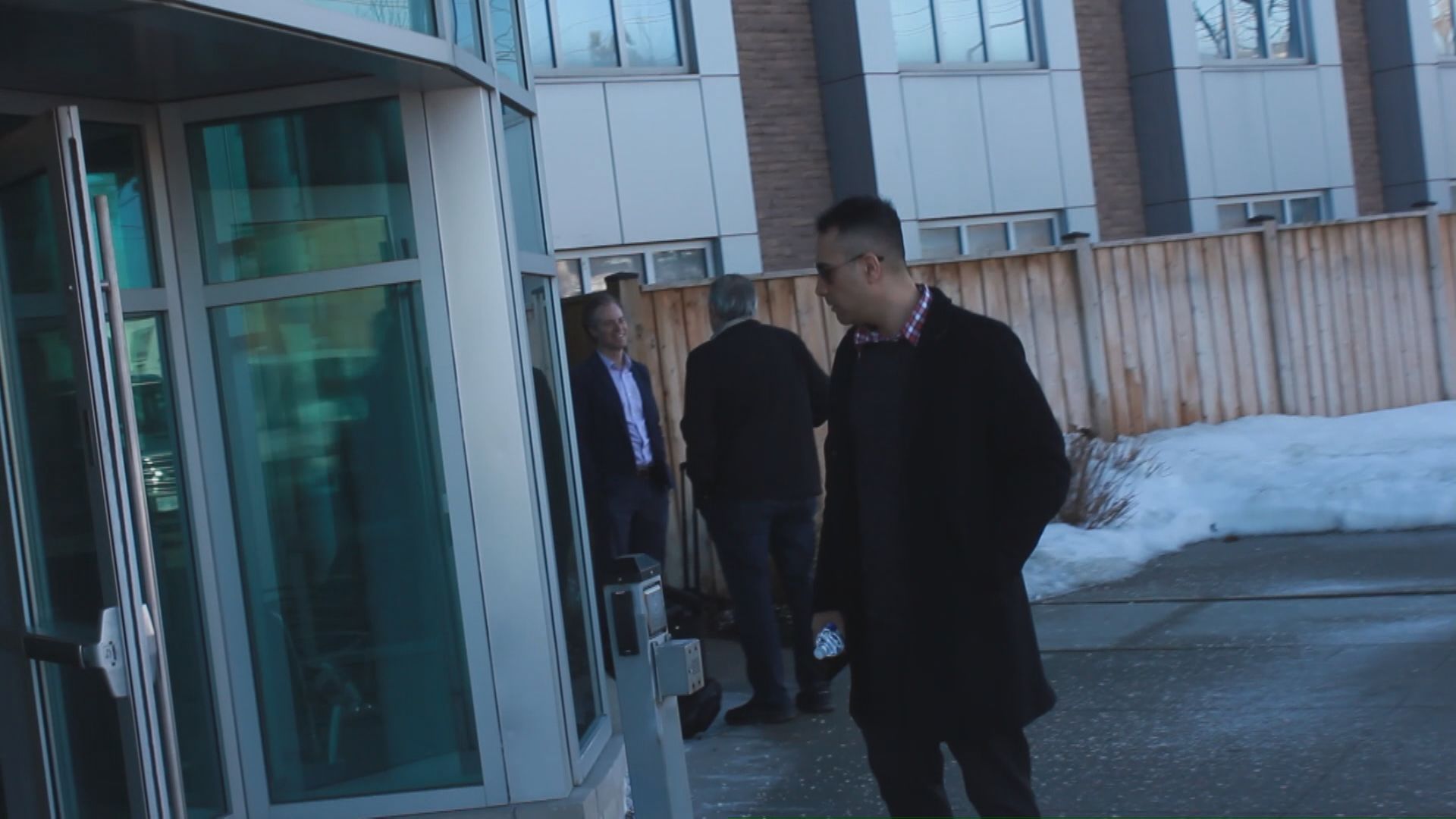 Amin Yousefijam outside IRB office in Etobicoke, Ont., Feb. 26, 2025.