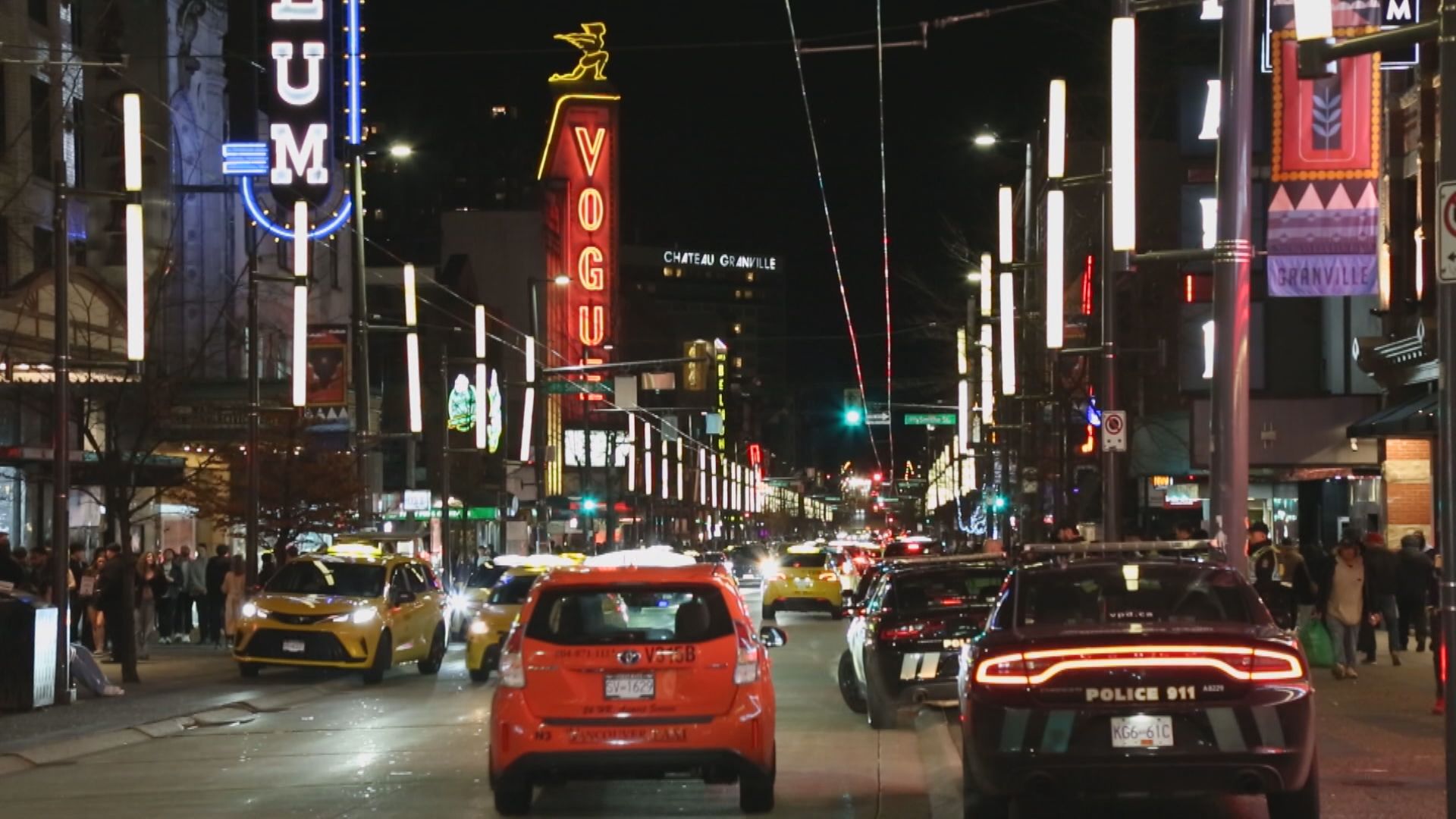 The Granville Entertainment District. 