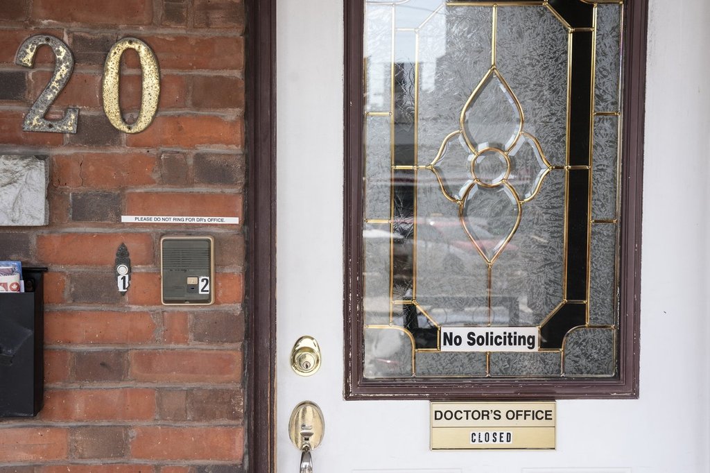 An exterior view of Gynecologist Dr. Esther Park's clinic in Toronto on Thursday, March 13, 2025. 
