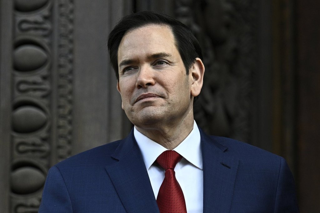 US Secretary of State Marco Rubio looks on upon his arrival at the Quai d'Orsay, France's Minister of Foreign Affairs before a bilateral meeting with his French counterpart Jean-Noel Barrot in Paris Thursday, April 17, 2025. (Julien de Rosa, Pool via AP).