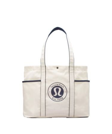 Daily Multi-Pocket Canvas Tote Bag 20L