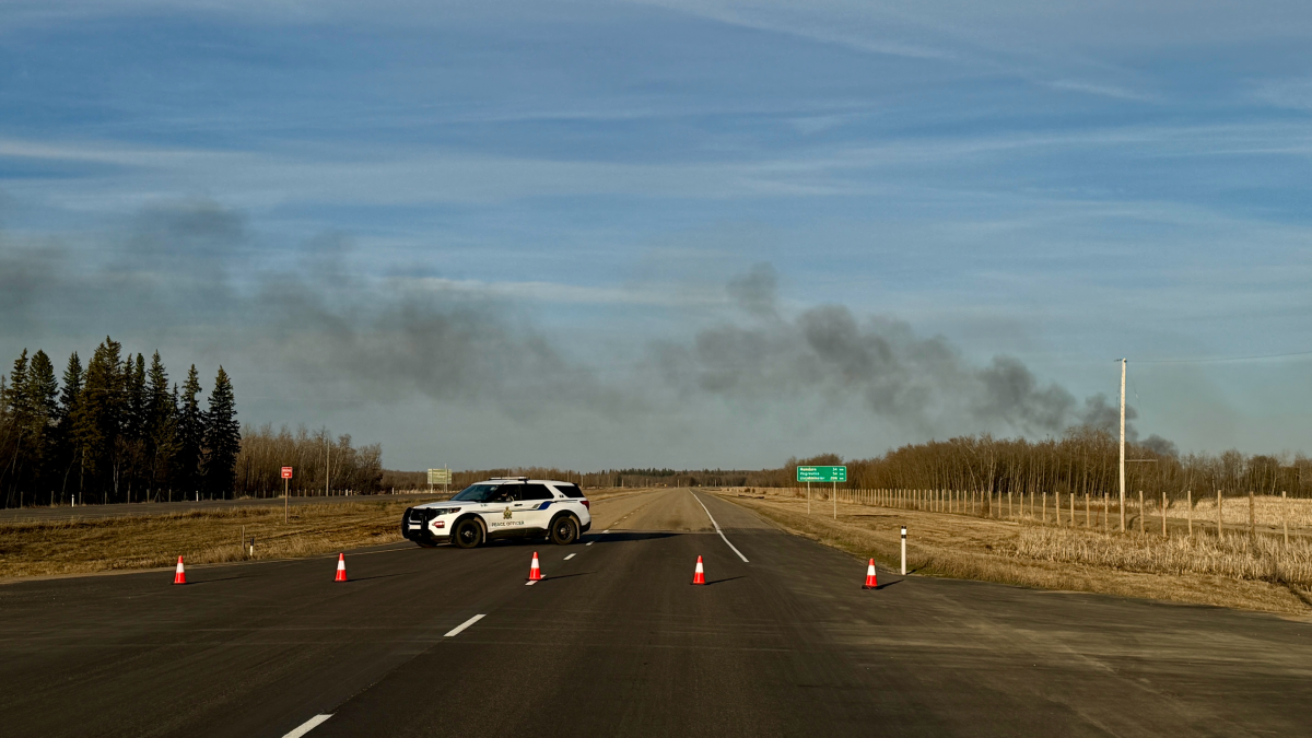 The Ukrainian Cultural Heritage Village near Elk Island National Park east of Edmonton caught fire on the evening of Friday, April 18, 2025.