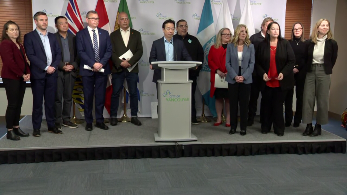 Vancouver Mayor Ken Sim launches a new business task force on April 7, 2025.