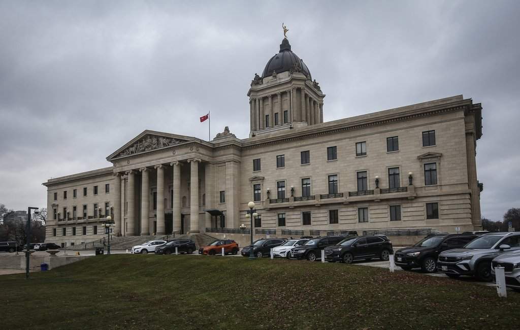 The exterior of the Manitoba Legislature is seen in Winnipeg,  THE CANADIAN PRESS/John Woods.