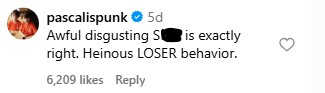 Pedro Pascal's comment on Tariq Ra'ouf's post.