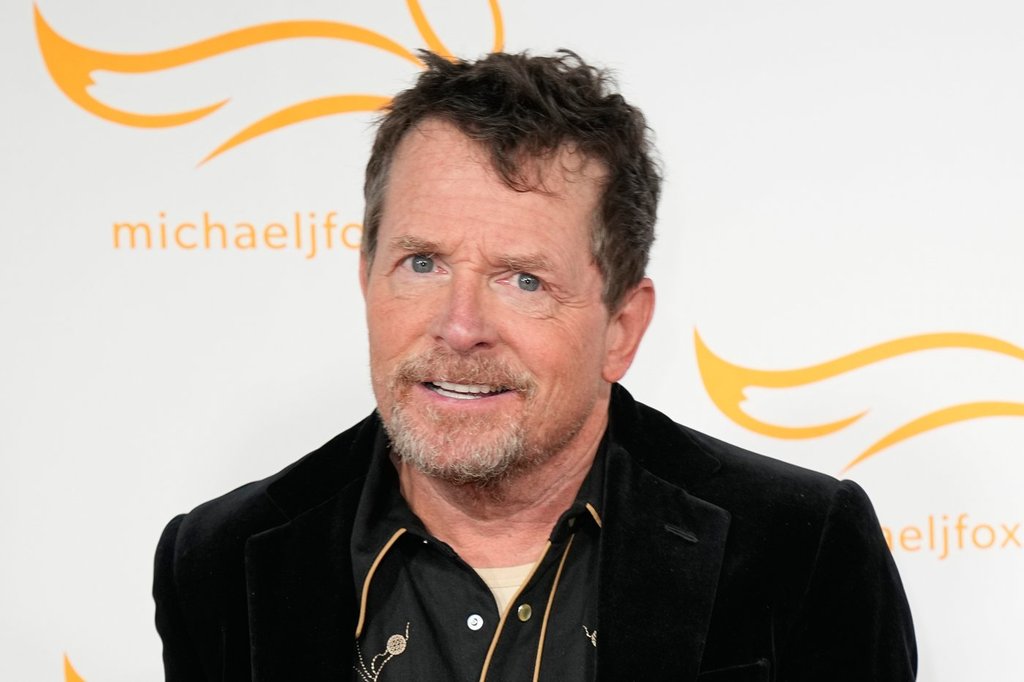 Michael J. Fox arrives at A Country Thing Happened On The Way To Cure Parkinson's in Nashville, Tenn., on April 26, 2023.