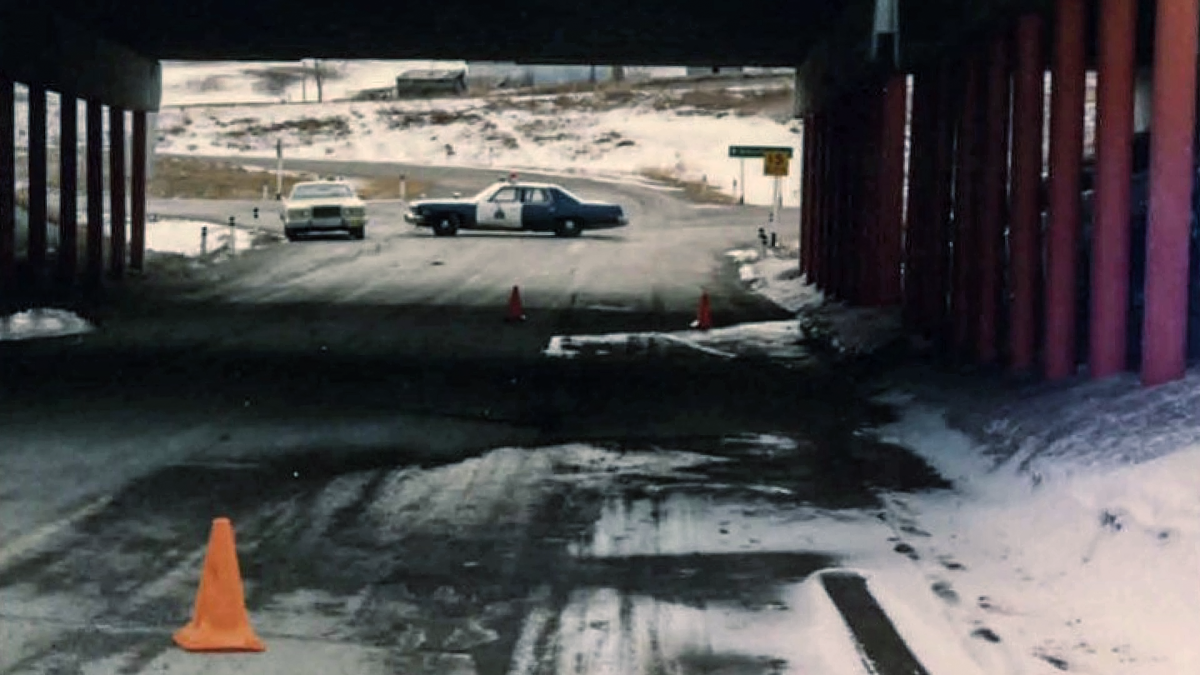 The underpass where the bodies of Patsy McQueen and Eva Dvorak were discovered.