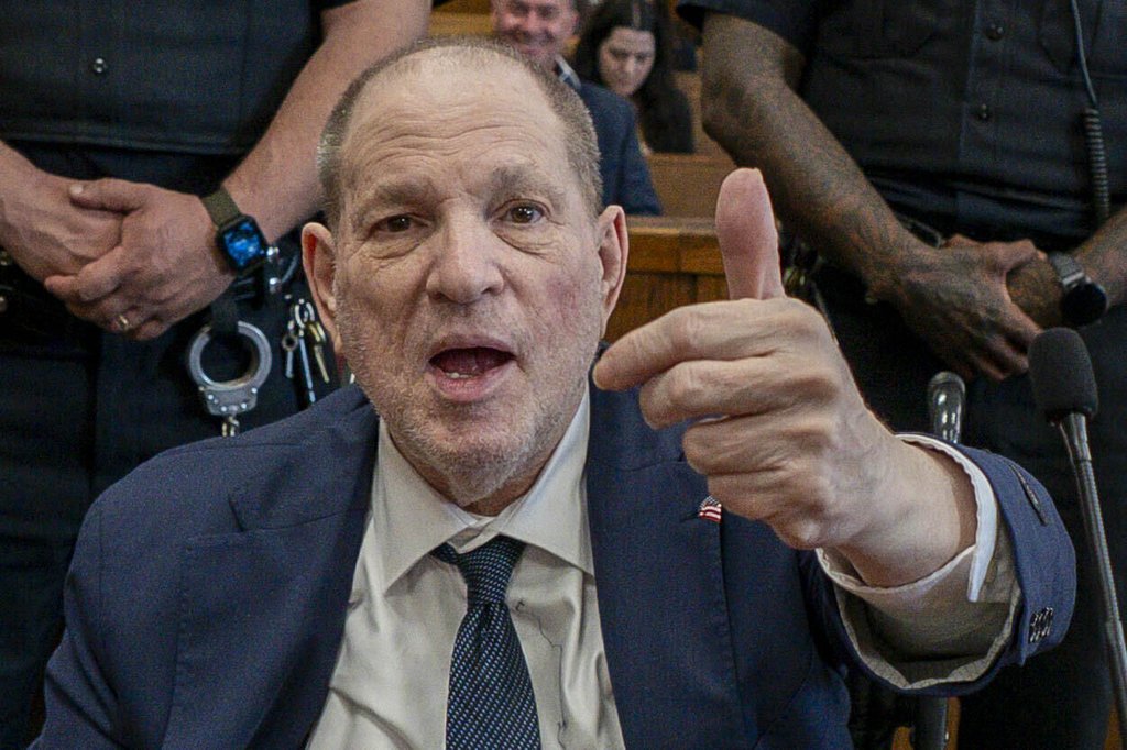 Harvey Weinstein appears in state court in Manhattan for his retrial, Wednesday, June 1 in New York.