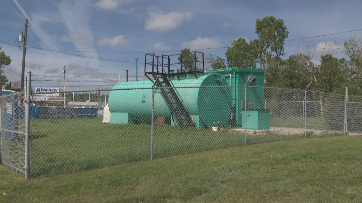 The groundwater collection system installed at the site west of Calgary’s downtown in 1995.
