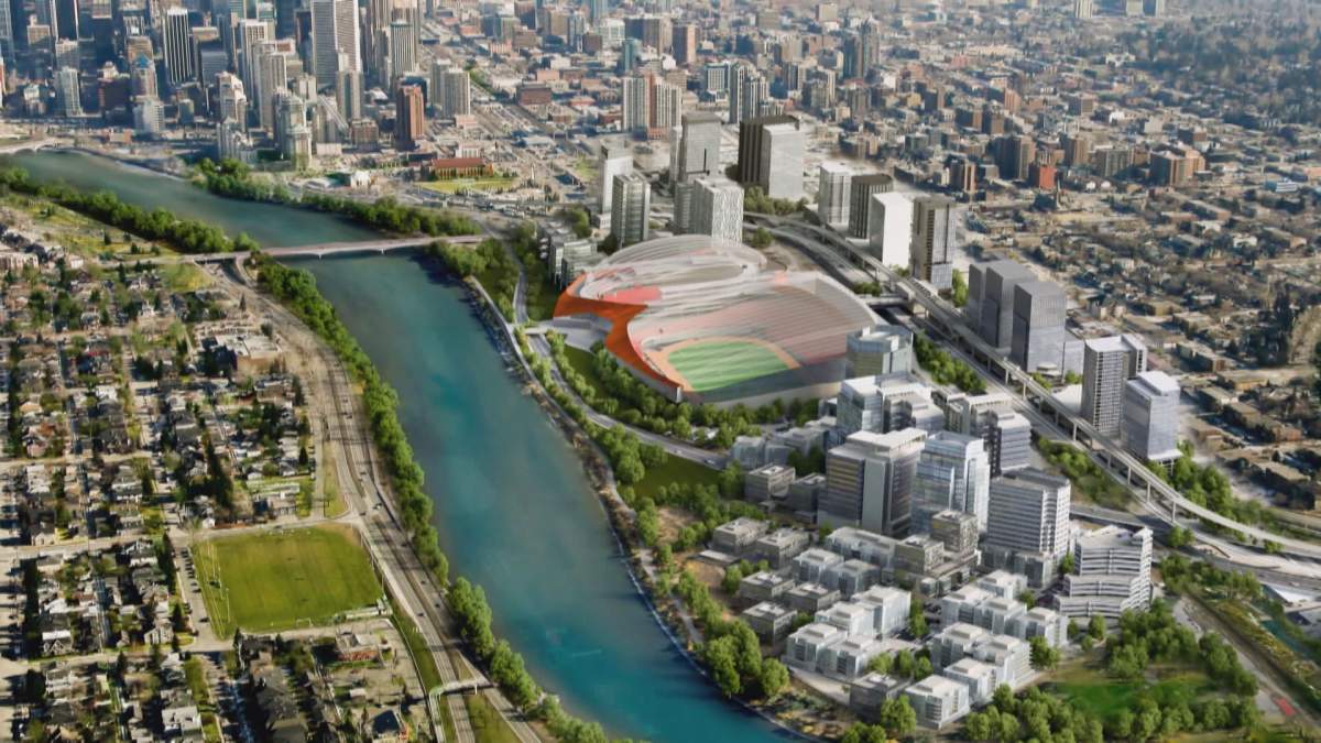 A rendering of Calgary Sports and Entertainment Corporation’s CalgaryNEXT proposal.