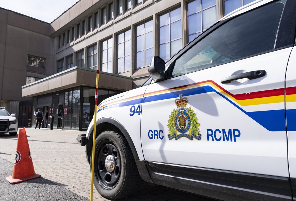 An RCMP logo in shown on a vehicle in Montreal, Thursday, March 7, 2024. 