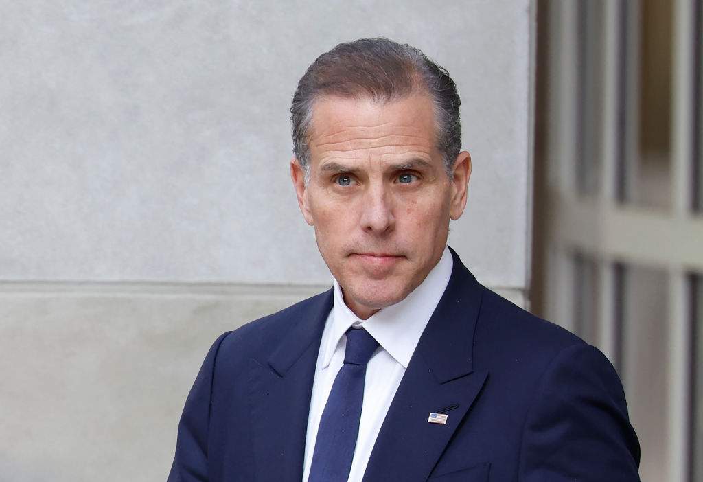 Hunter Biden, son of former U.S. President Joe Biden departs the J. Caleb Boggs Federal Building on June 03, 2024 in Wilmington, Delaware.