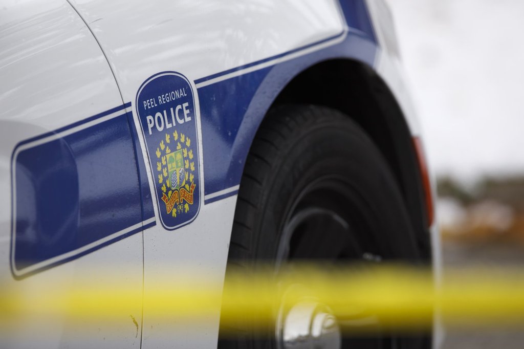 A Peel Regional Police logo is shown in Brampton, Ont., on Thursday, Nov. 7, 2019. THE CANADIAN PRESS/Cole Burston