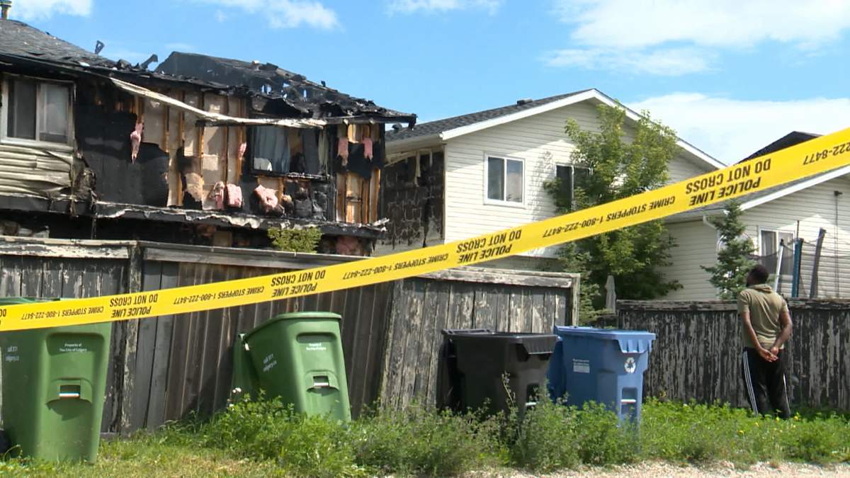 Investigators say the fire started in an unattended bbq at the back of the home then spread along the exterior and into the roof of the building.
