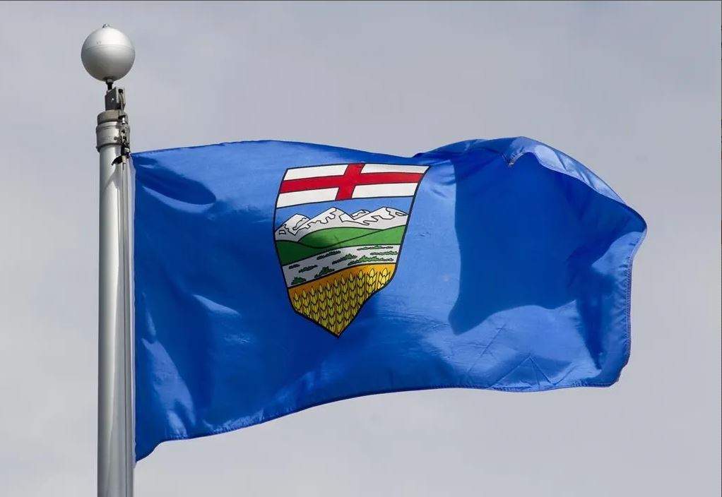 Alberta's provincial flag.