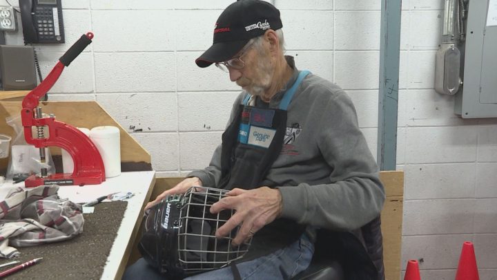Bill Johnson volunteering at Sport Central.