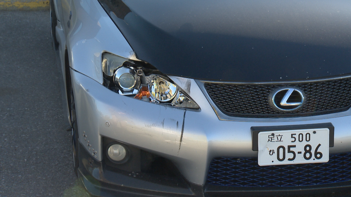 Damaged car