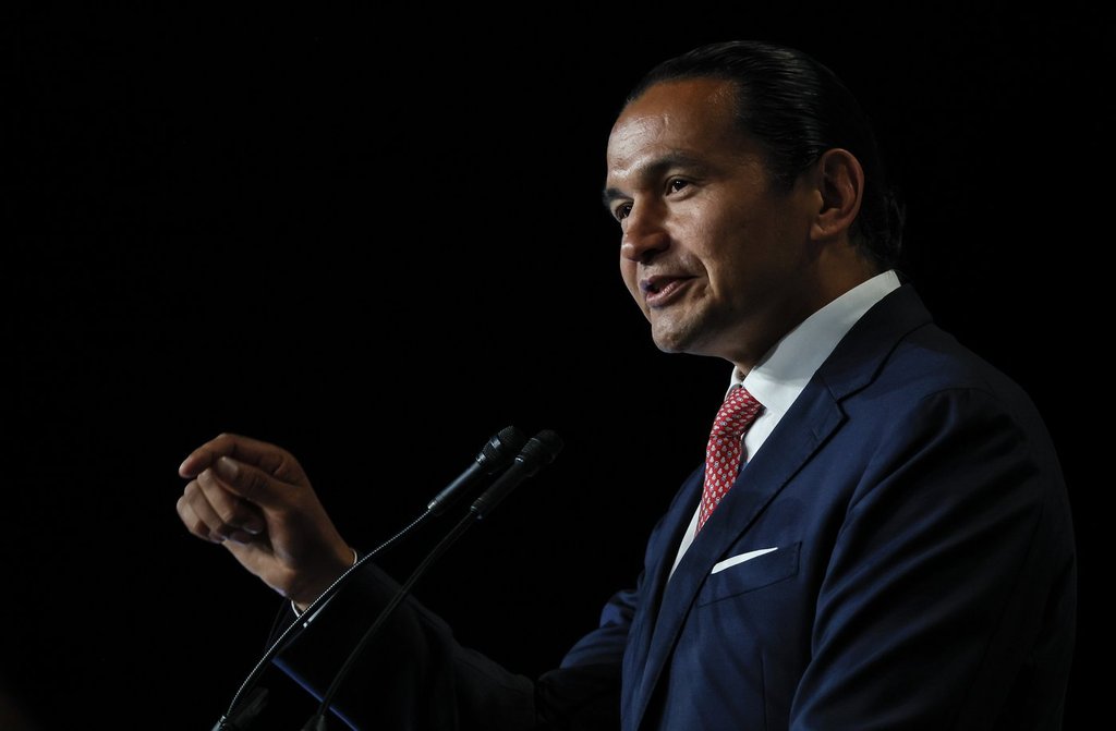 Manitoba Premier Wab Kinew speaks at the Assembly of First Nations (AFN) Annual General Assembly in Winnipeg, Wednesday, September 3, 2025.  THE CANADIAN PRESS/John Woods.