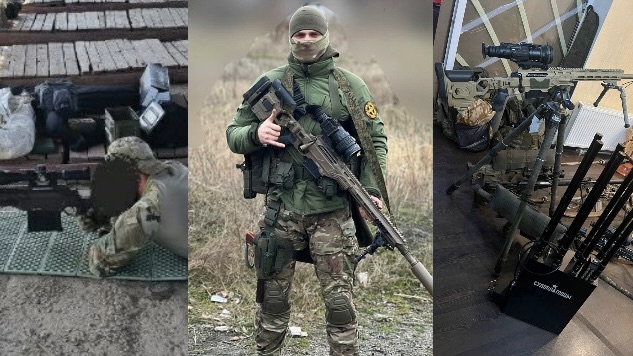 Social media posts showing Russian snipers with Canadian rifles.