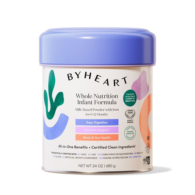 This undated image provided by ByHeart shows ByHeart formula products.(ByHeart via AP).