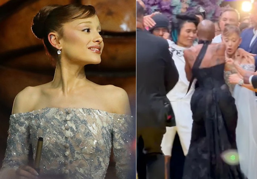 Ariana Grande attends the 'Wicked: For Good' Asia-Pacific Premiere at Universal Studio Singapore on Nov. 13, 2025 in Singapore.