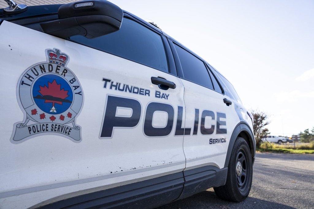 A police cruiser is seen in Thunder Bay, Ont., on Monday, Oct., 27, 2025. 