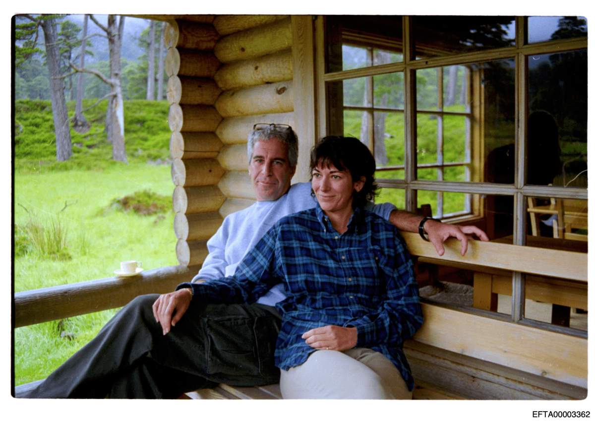 This undated photo released by the U.S. Department of Justice shows Jeffrey Epstein and Ghislaine Maxwell.