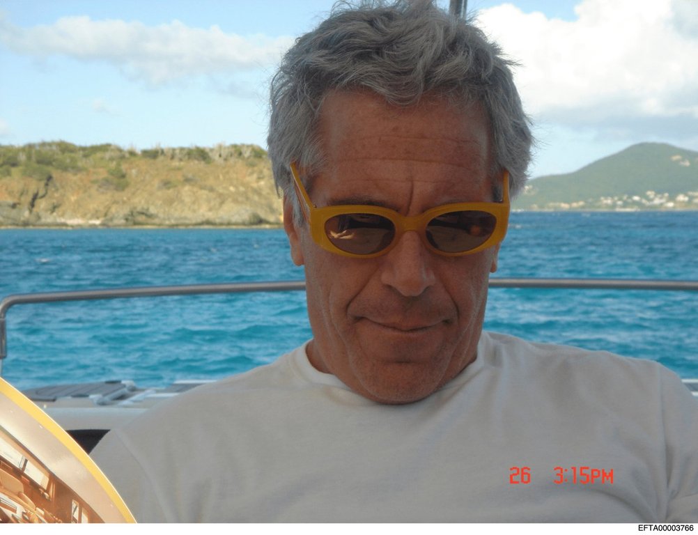This undated photo released by the U.S. Department of Justice shows Jeffrey Epstein.