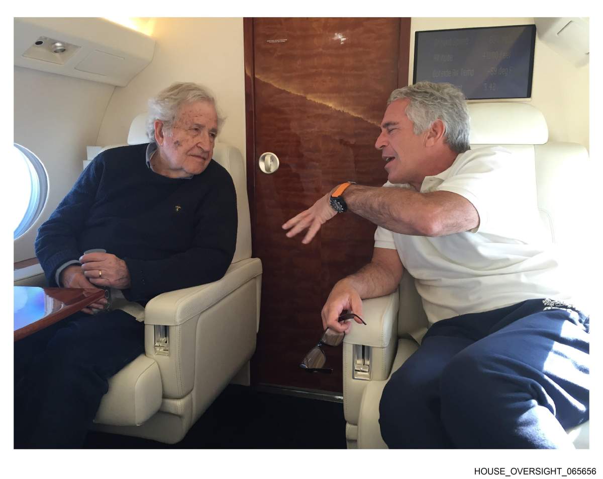 Noam Chomsky and Jeffrey Epstein.