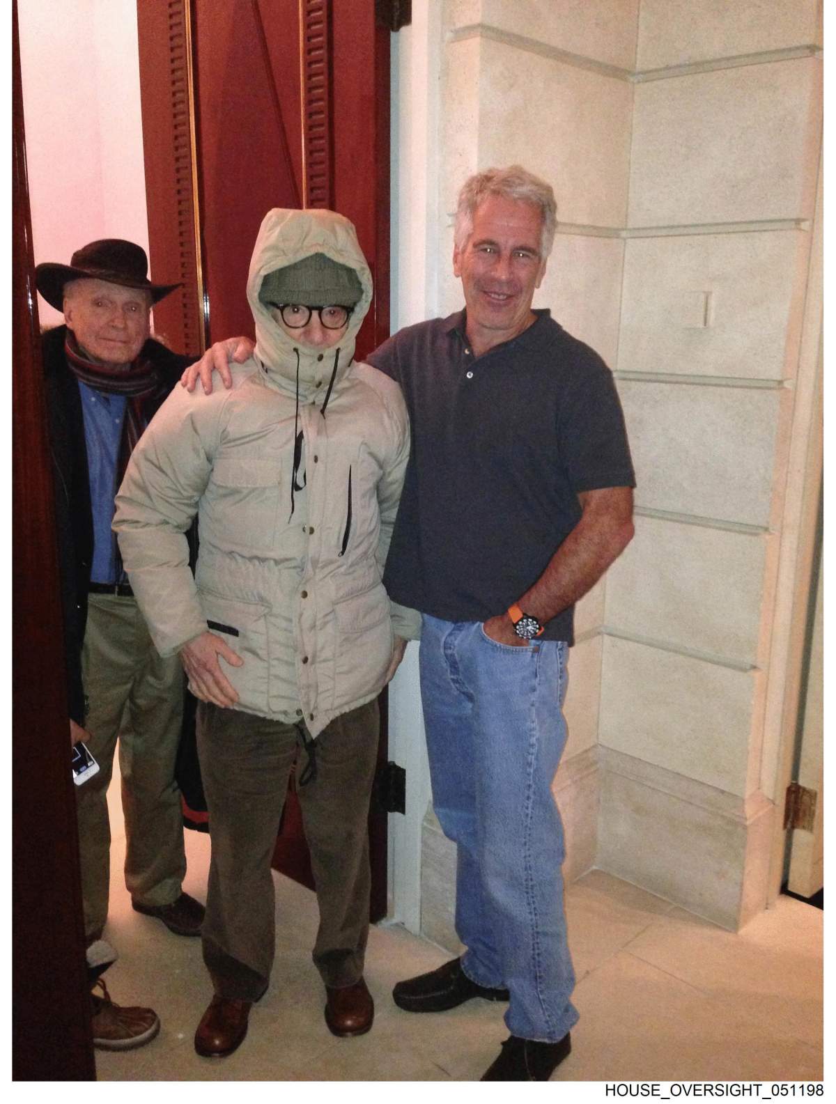 Film director Woody Allen and Jeffrey Epstein.