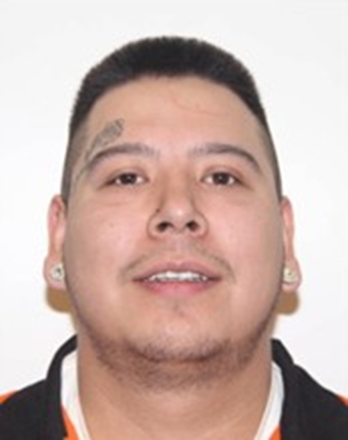 Nicholas Travis Morin, 29, is five feet, nine inches tall, 240 lbs., with brown eyes and black hair. He has multiple tattoos, including a rose above his right eyebrow.