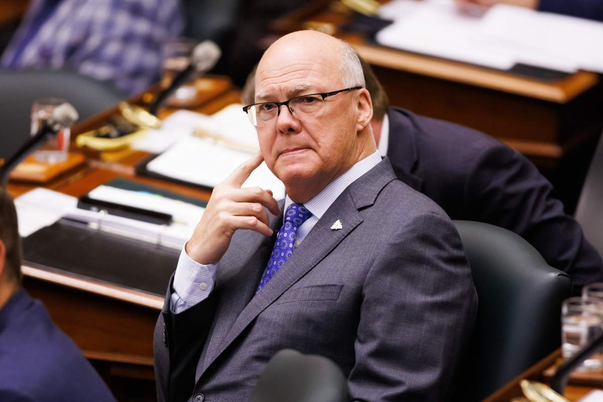 PC MPP Rob Flack attends Question Period at Queen's Park in Toronto on Tuesday, May 13, 2025. 