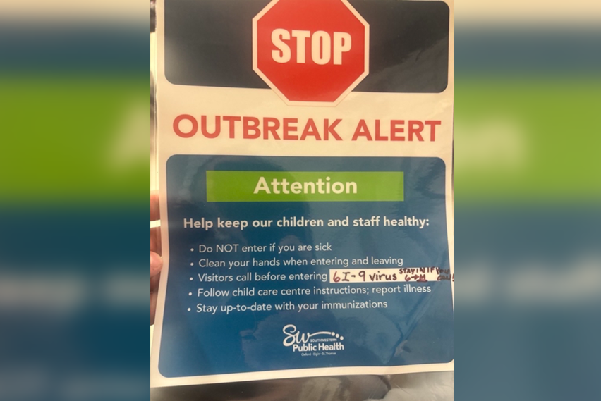 Image of the fake poster circulating.