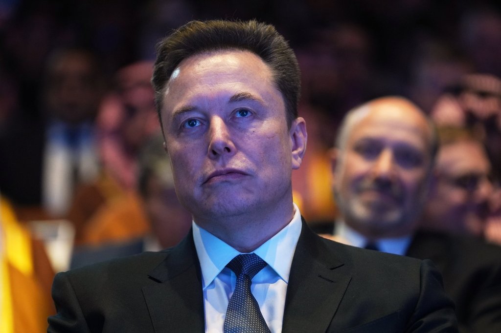 FILE - Elon Musk attends the Saudi Investment Forum at the Kennedy Center, Wednesday, Nov. 19, 2025, in Washington.
