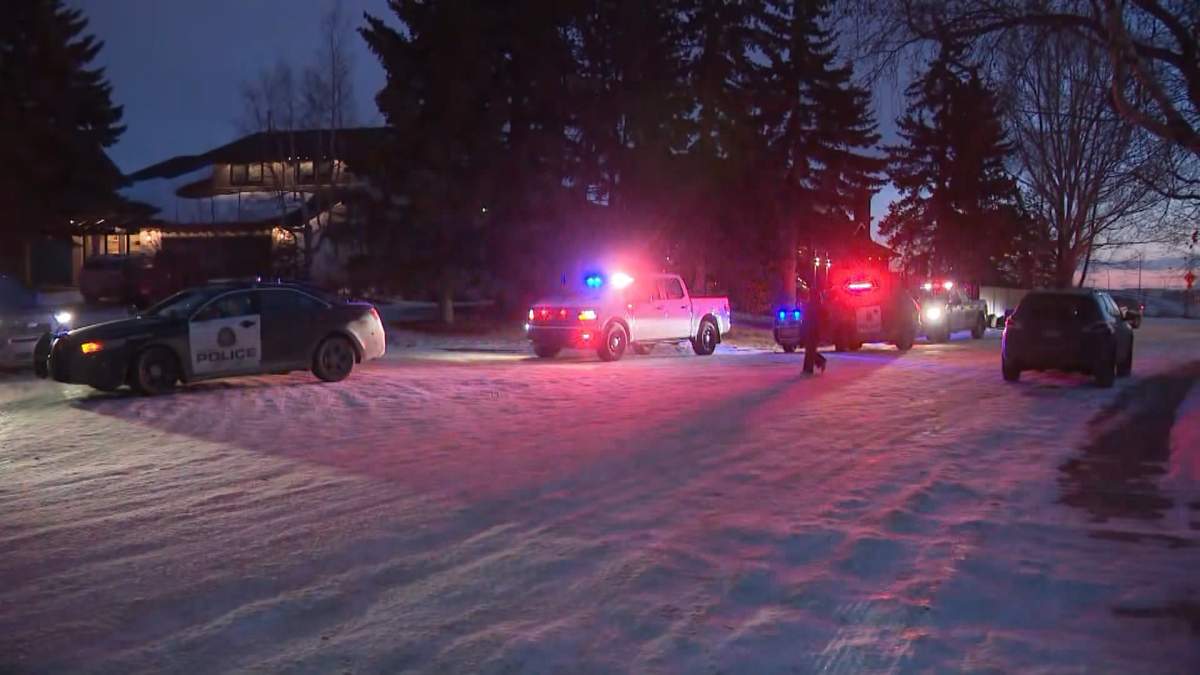 Calgary police were called out to the home on Edgemont Drive northwest, around 4:15 Friday afternoon. A man in his 40s was killed in what police confirm was a case of self defence.