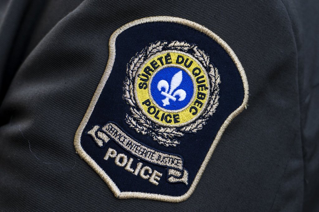 A Surete du Quebec logo is seen in Ottawa, on Sunday, Sept. 28, 2025. 