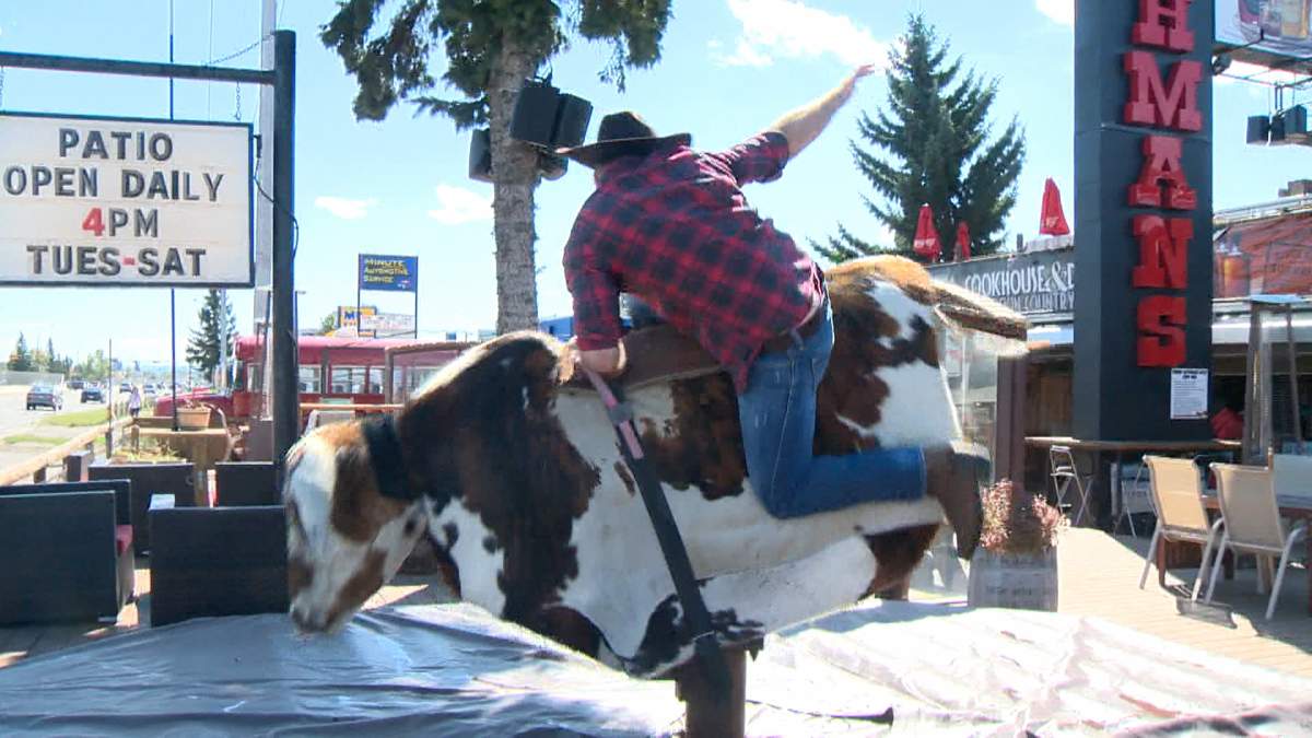 The iconic cookhouse and country bar on Macleod Trail in Calgary, also included a mechanical bull to allow patrons to test their "bullbustin" skills.