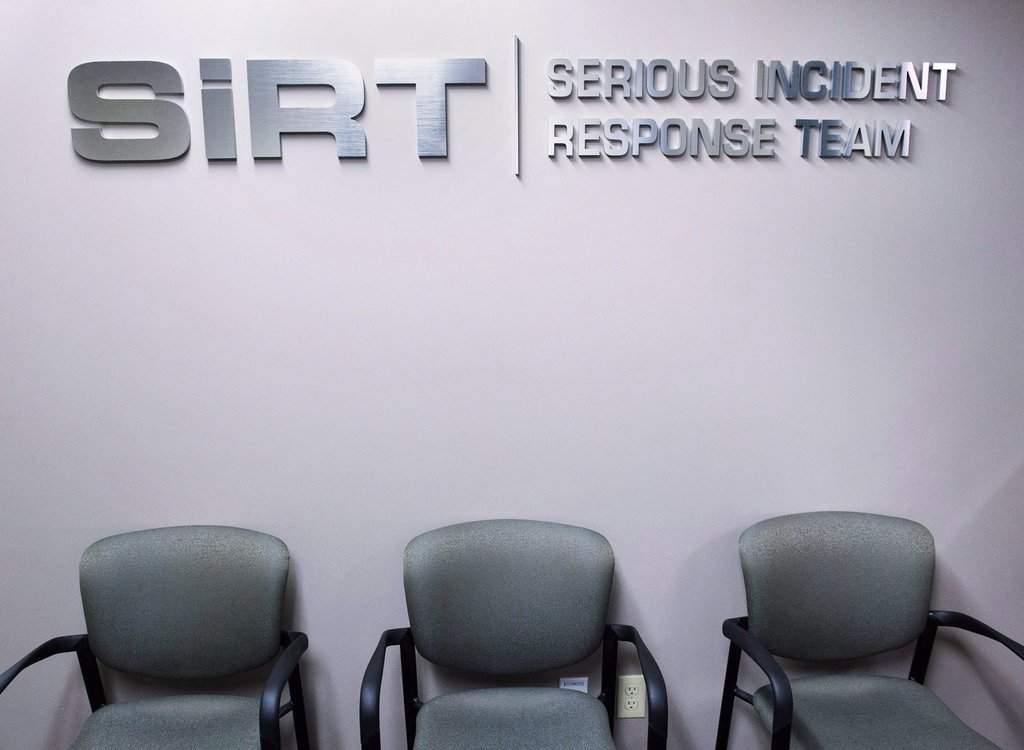The waiting area of the Serious Incident Response Team, the province's independent police watchdog agency, is seen in Halifax on Wednesday, April 18, 2018. THE CANADIAN PRESS/Andrew Vaughan.