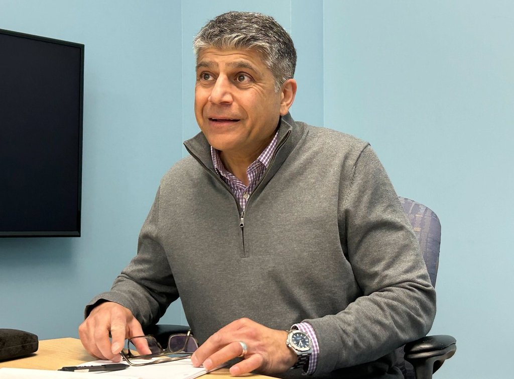 Nova Scotia Power CEO Vivek Sood is seen in the company's Halifax headquarters on Tuesday March 31, 2026. 
THE CANADIAN PRESS/Devin Stevens.