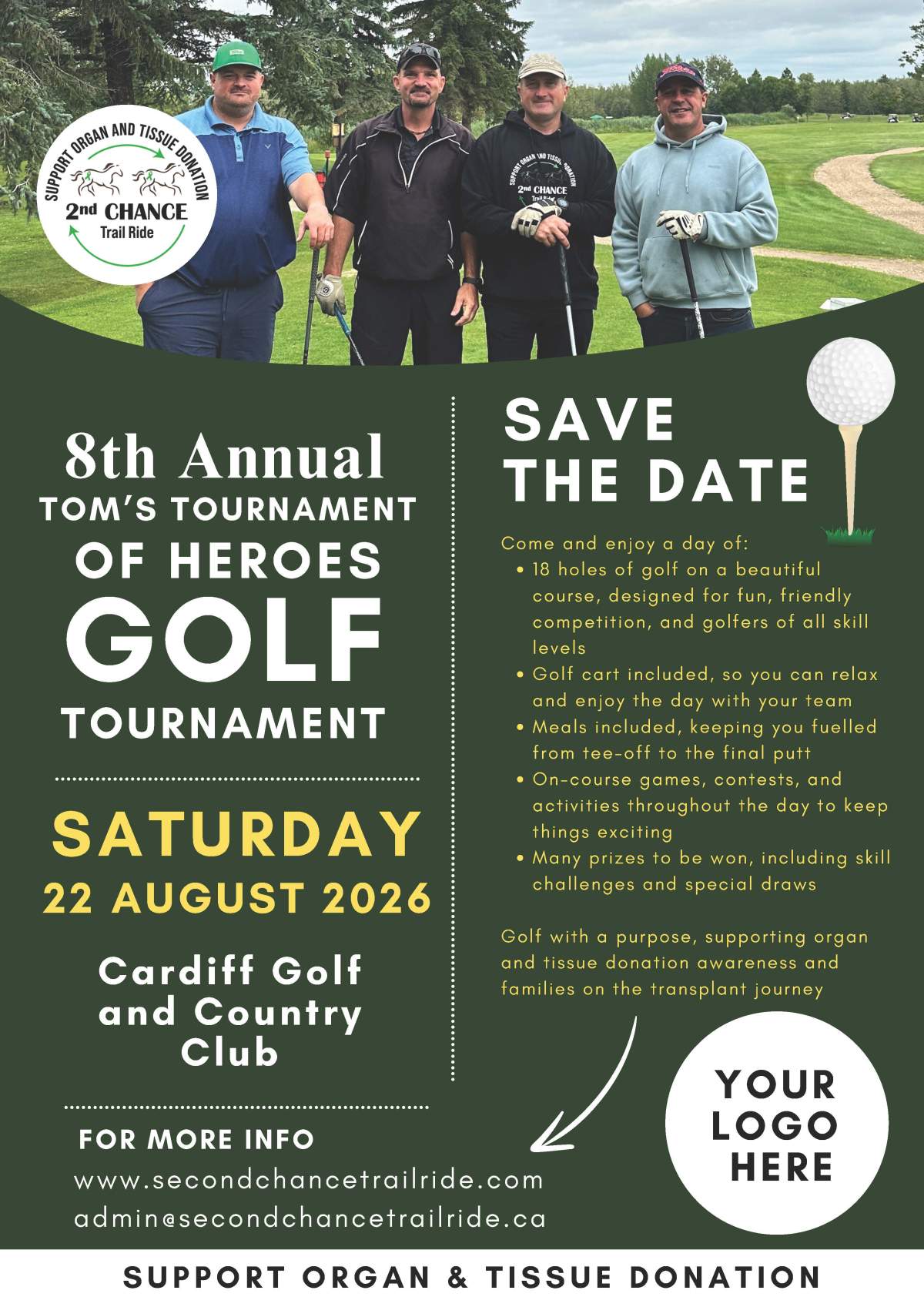 8th Annual Tom’s Golf Tournament of Heroes - image