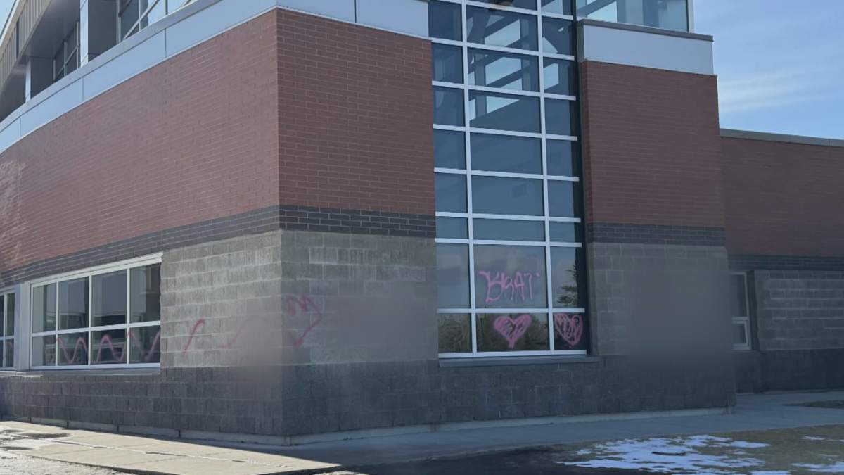 High School Vandalized