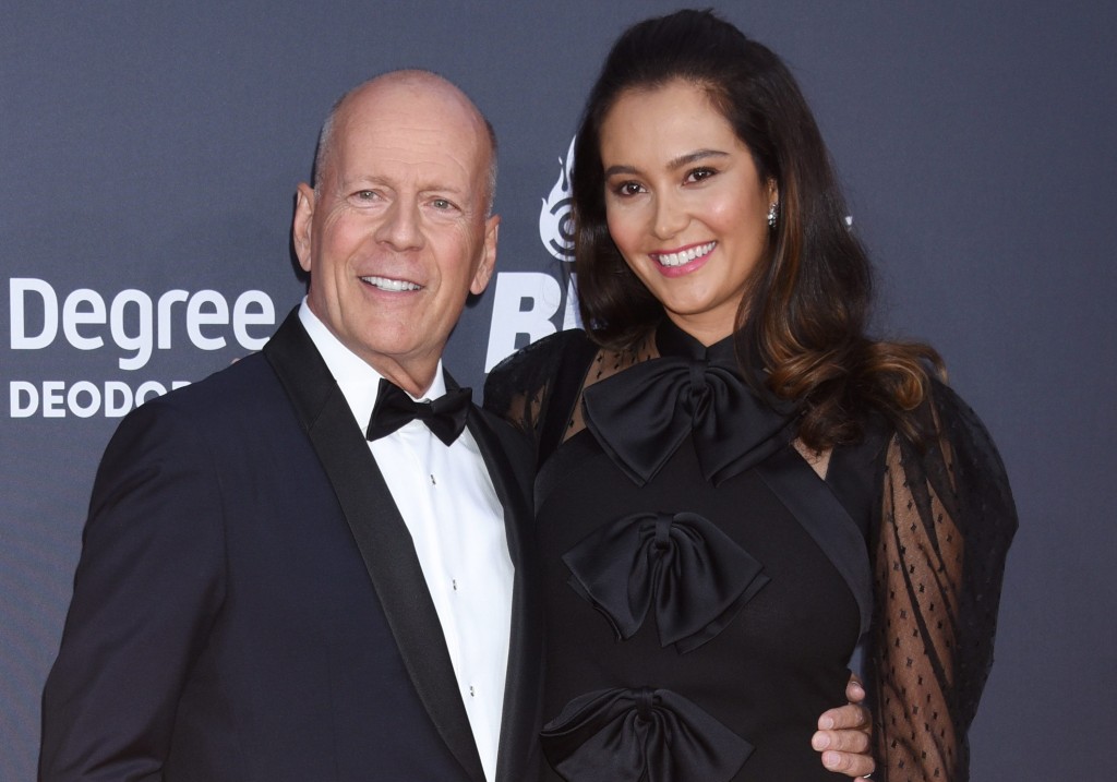 Bruce Willis and Emma Heming at 'The Comedy Central Roast of Bruce Willis' held at the Hollywood Palladium on July 14, 2018 in Hollywood, Ca.