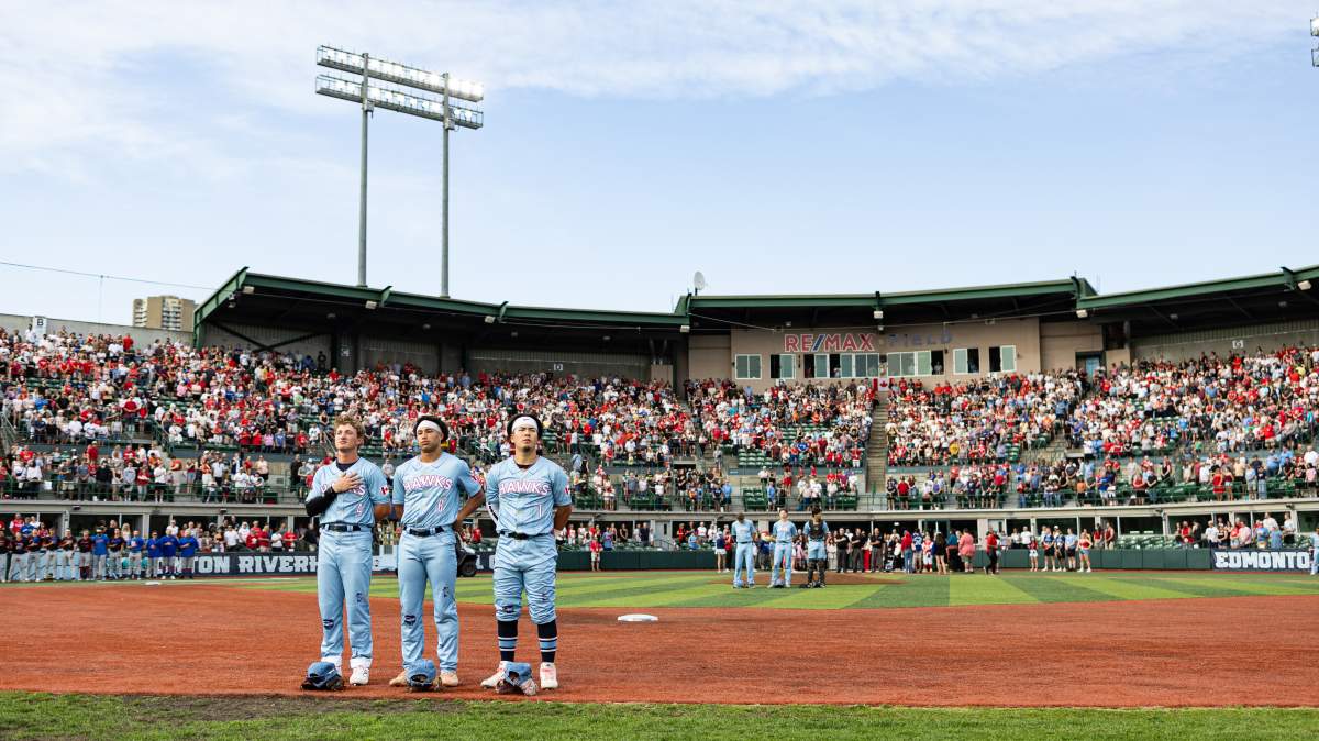 Edmonton Riverhawks Baseball Club proudly supported by Global Edmonton - image