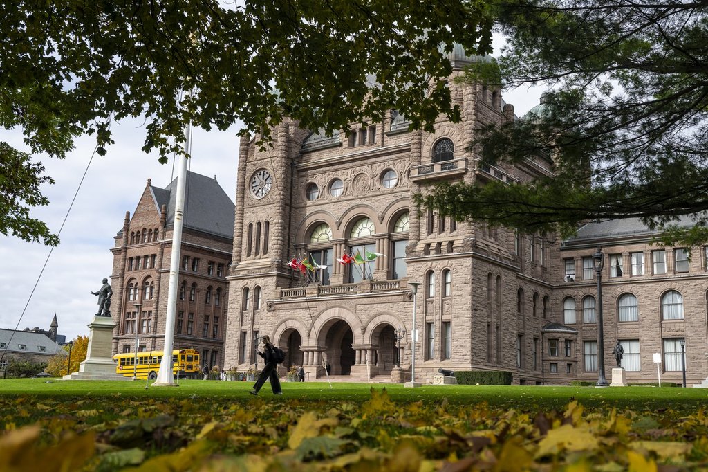 Queen’s Park, in Toronto, Nov. 6, 2025.