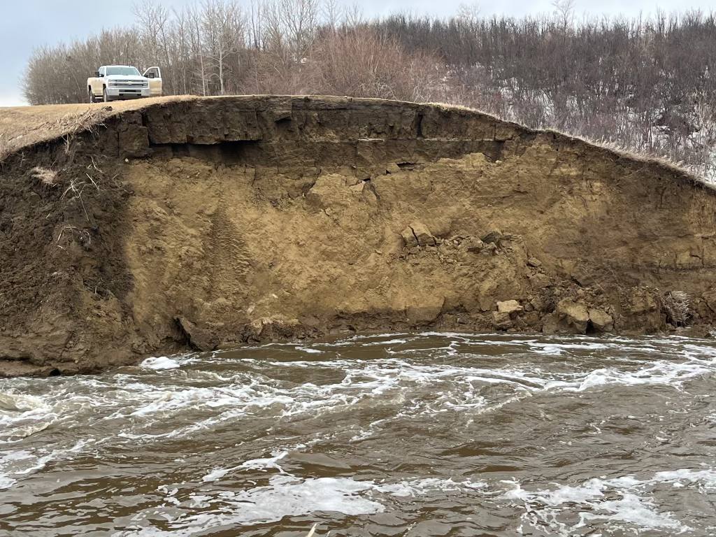 Fish Creek closed several roads after a swift melt resulted in flooding.