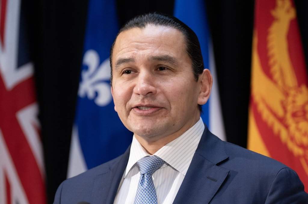 Manitoba Premier Wab Kinew speaks with reporters before the First Ministers Meeting in Ottawa, Thursday, Jan. 29, 2026.  THE CANADIAN PRESS/Adrian Wyld.