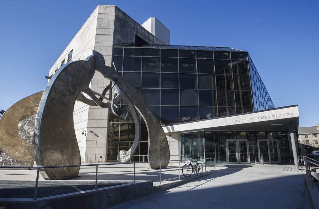 The Manitoba Law Courts building in Winnipeg on Wednesday, May 8, 2024. THE CANADIAN PRESS/John Woods.