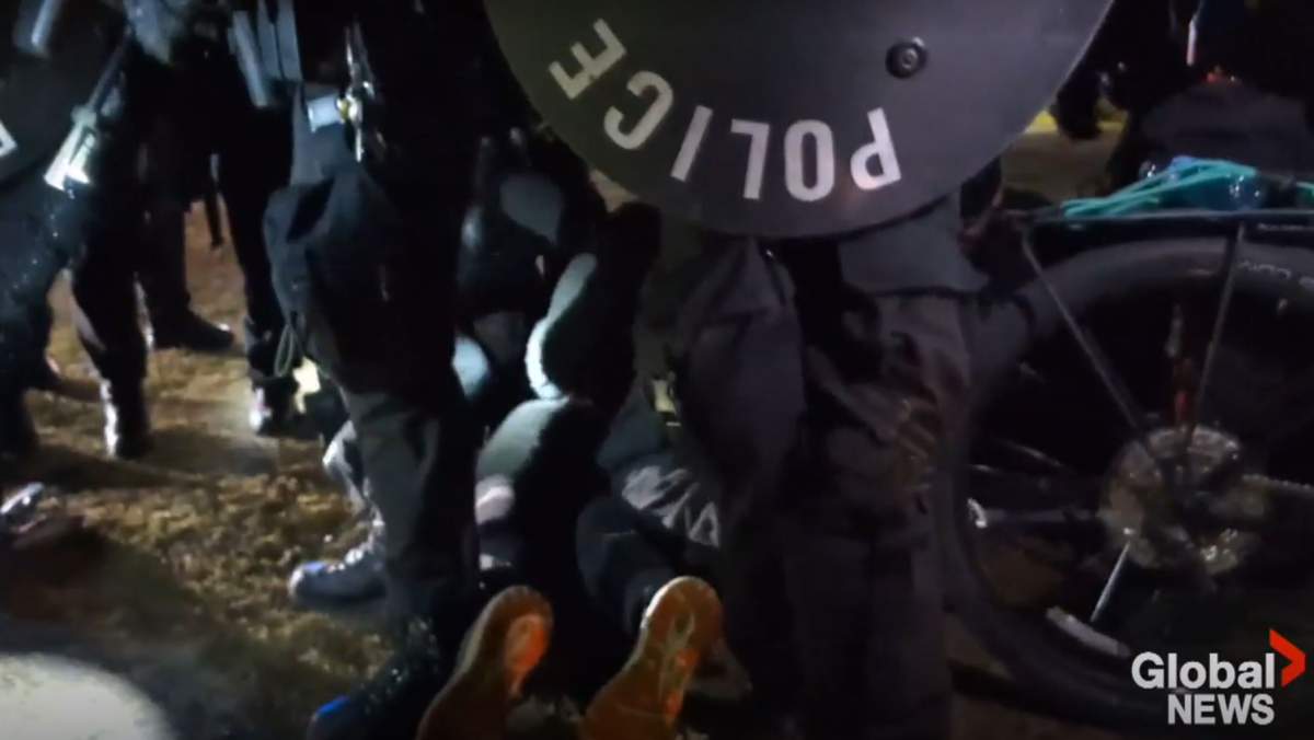Protestors are asking for $330,000 in damages, court costs and a declaration that their Charter rights were violated.