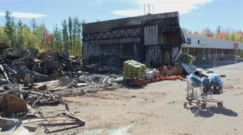 The only grocery store in Salisbury, N.B. burned down on Sept. 28, 2025.